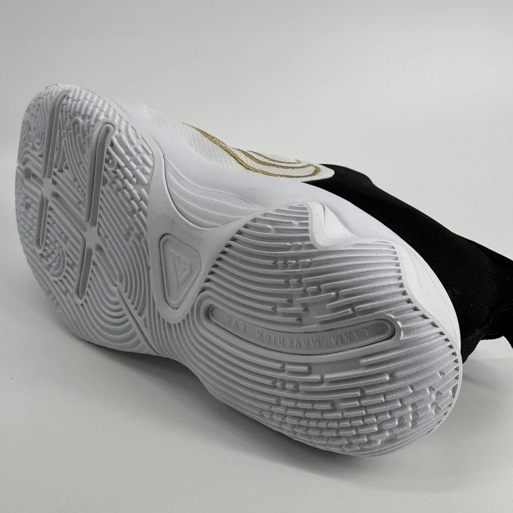 Nike Giannis Immortality 4 GS 7Y White Black Gold FZ6734-100 New Basketball Shoe